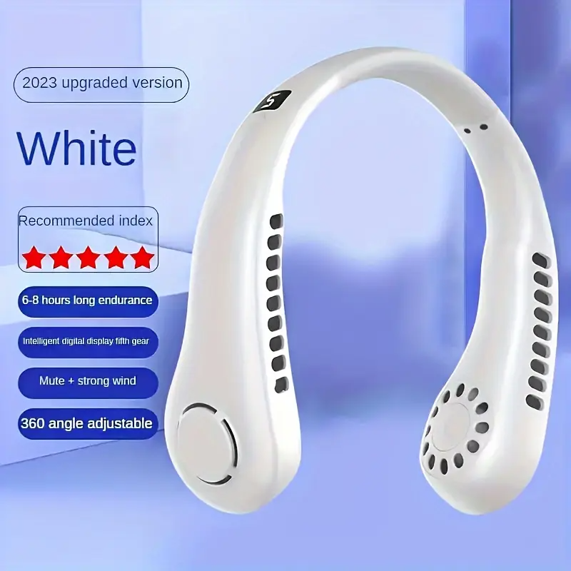 Vaneless Neck Hanging Fan 360° Cooling