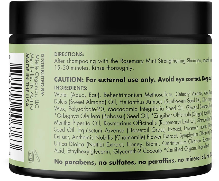 Mielle Rosemary Mint Strengthening Hair Masque